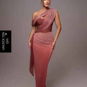 JLux Label Pink Sahri Dress